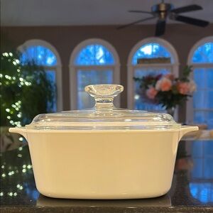 "White" - 1.5L / 1.5QT CorningWare Casserole with Glass Lid